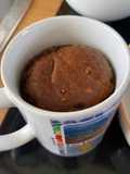 Mug Cake de Chocolate sin Huevo en Air Fryer