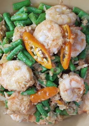 รูปของ กุ้งผัดพริกเหลือง