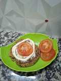 Hamburguesa de lentejas!