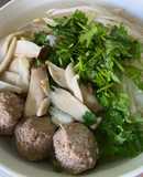 Phở bò viên chay