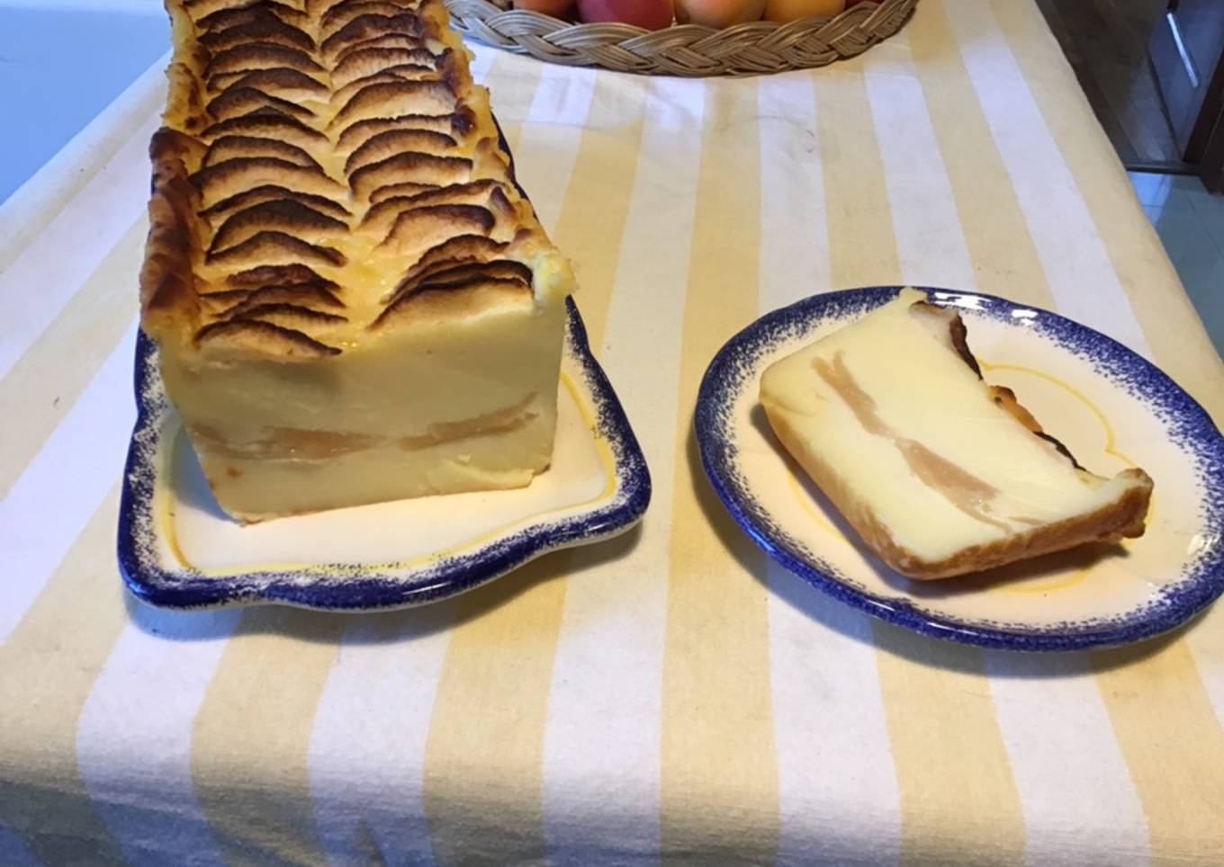 Flan vanille / citron aux pommes du jardin