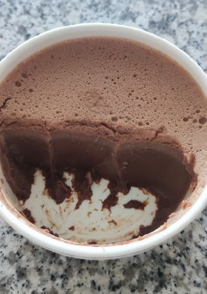 Una foto de Gelatina de chocolate