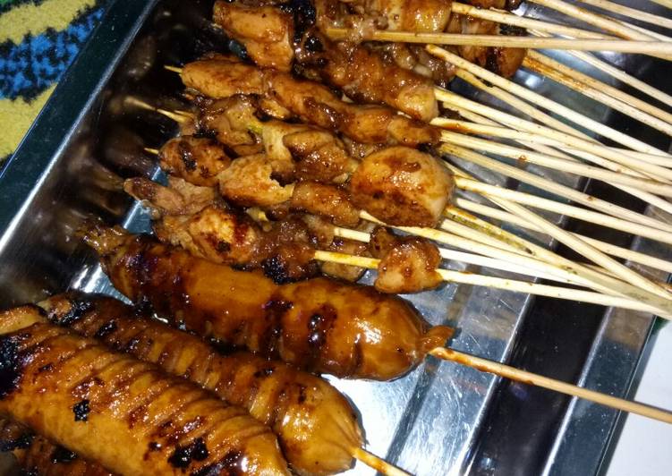 Sate Ayam & Sosis Bakar