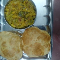 Poori with Potato Masala A picture of Poori with Potato Masala.