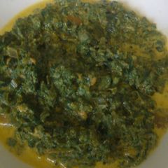 A picture of Creamed pumpkin leaves#author marathon#.