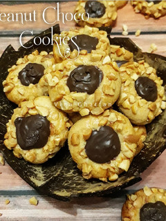 Foto resep Peanut choco thumbprint cookies #pr_whynutkuker