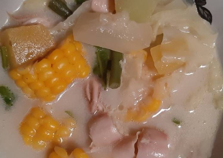 Sayur lodeh cumi asin