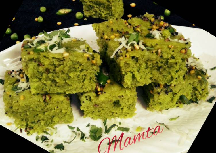 Step-by-Step Guide to Prepare Super Quick Homemade Green peas Dhokla
