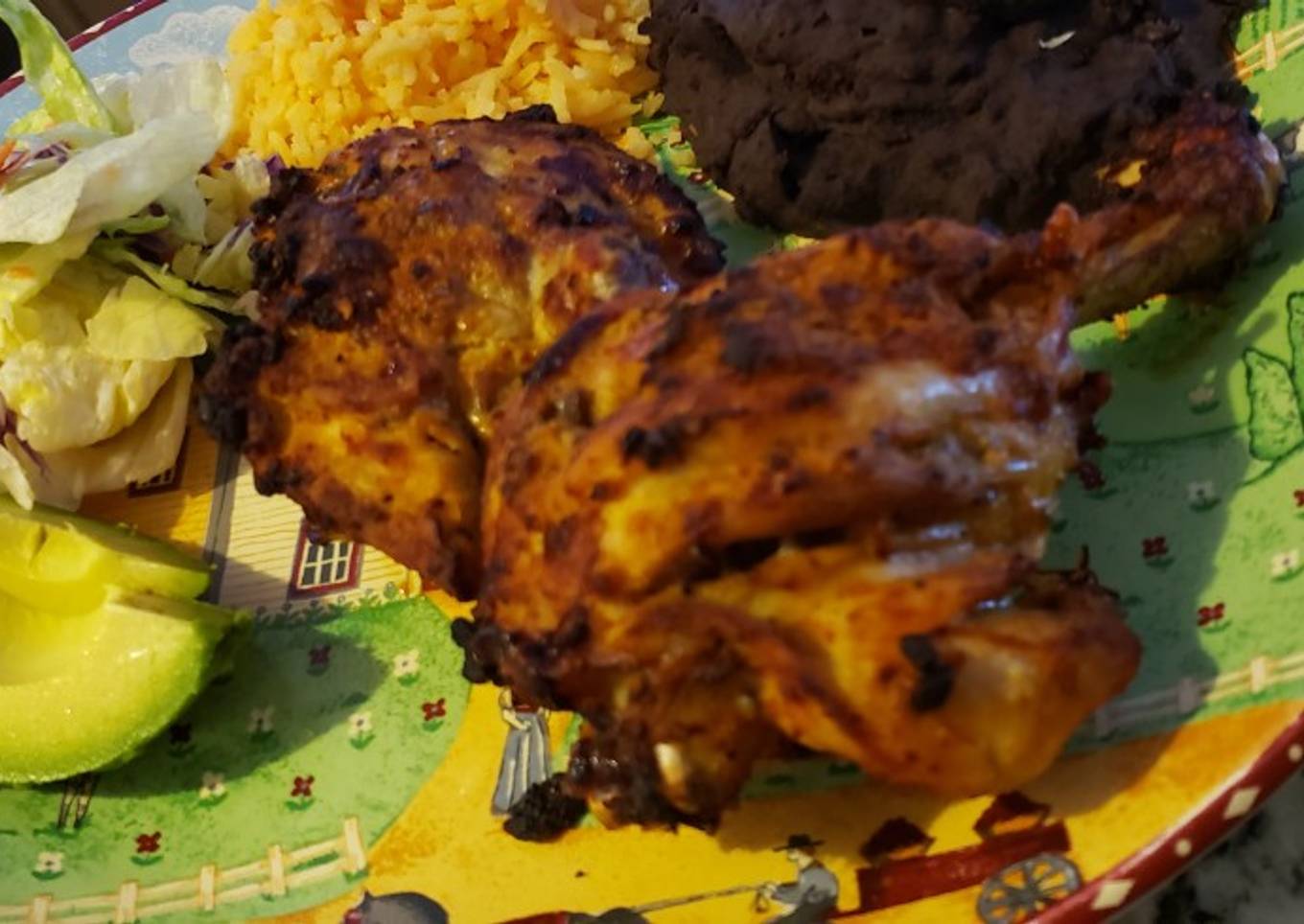 Pollo asado en el air fryer