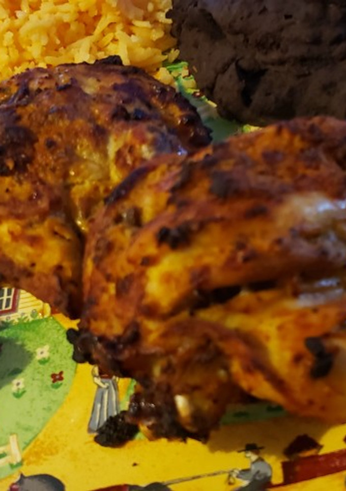 Una foto de Pollo asado en el air fryer