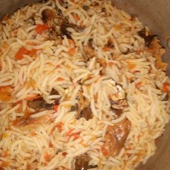 A picture of Jallof rice.