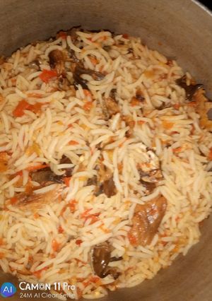 A picture of Jallof rice.