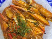 A picture of steam crab