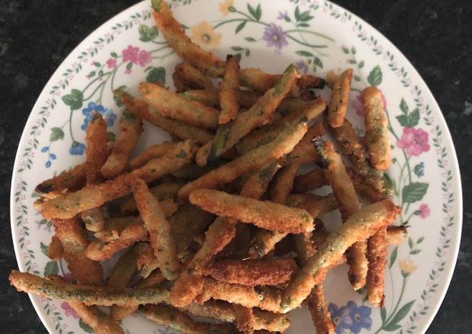 Air fried green beans