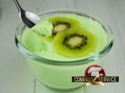Una foto de mousse de kiwi