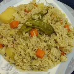 Mix Vegi Pulao A picture of Mix Vegi Pulao.