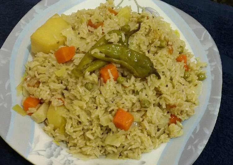 Steps to Prepare Any-night-of-the-week Mix Vegi Pulao