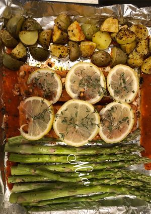 Hình của món Salmon dinner.