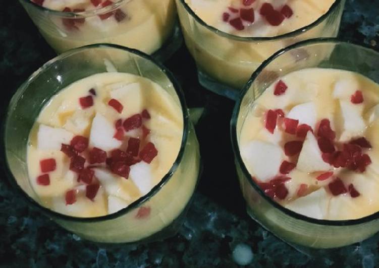 How to Prepare Perfect Fruit pudding | Quick Recipe For Collage Students