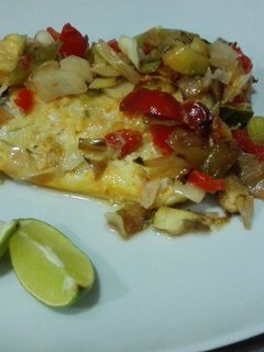 Una foto de Bacalao con verduras
