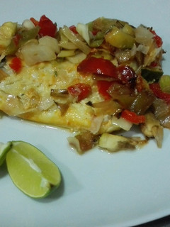 Una foto de Bacalao con verduras