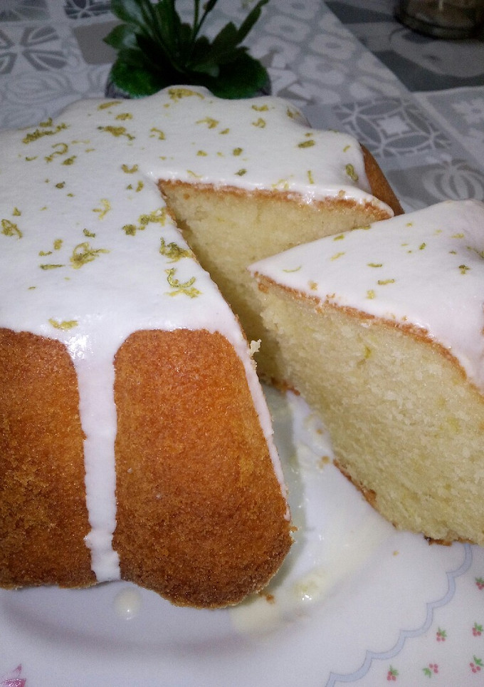 صورة لوصفة كيكة الليمون 🍋💛