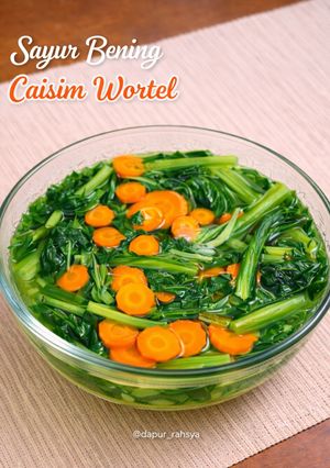 Foto resep Sayur Bening Caisim (Sawi Hijau) Wortel