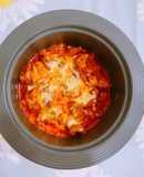 Gà cay phô mai bằng nồi đất