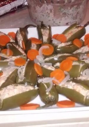 A picture of Cold Jalapeño Peppers Stuffed with Tuna.