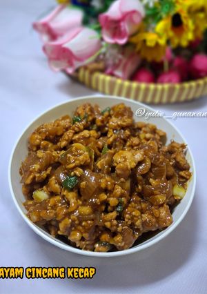 Foto resep Ayam Cincang Kecap Isian Bakpao / Roti Kukus