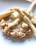 Spargel an Béchamel-Weisswein-Sauce