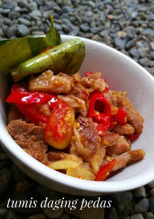 Foto resep Tumis daging pedas