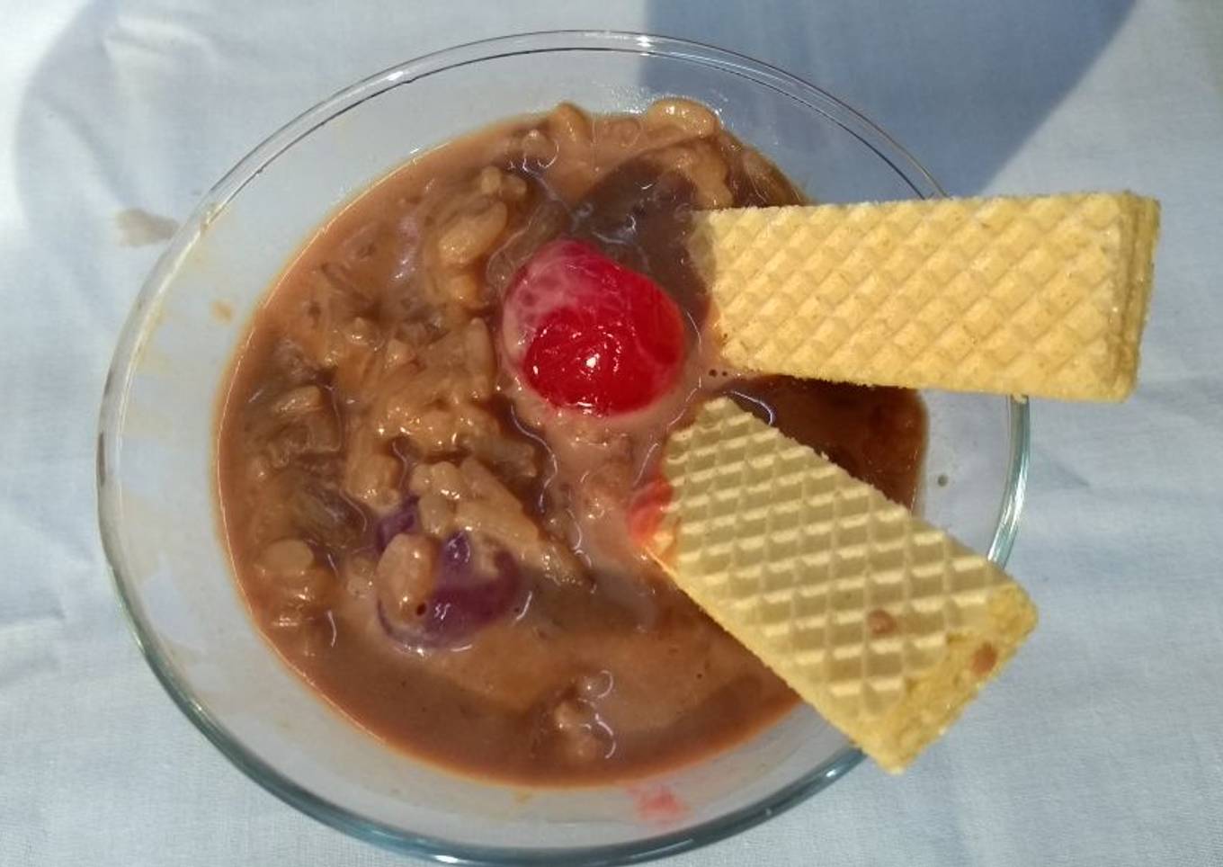 Arroz con leche achocolatado