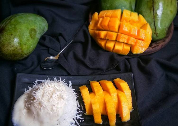 Resep Mango sticky rice magicom Anti Gagal