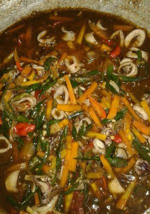 Foto resep Cumi asam manis pedas endes👌
