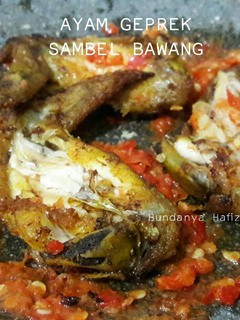 Foto resep Ayam geprek sambel bawang