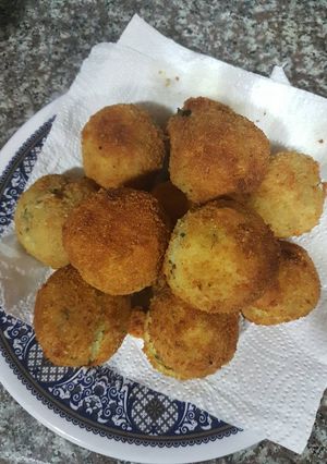 صورة لوصفة كرات البطاطا المحشوه باللحم😋😋😋😋😋