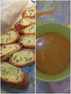 صورة لوصفة حساء السمك 🍤 مع خبز محمص!