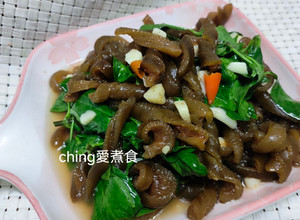 十分鐘上菜-塔香炒海茸 的食譜成品照片