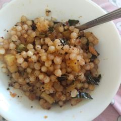 A picture of Sabudana khichdi.