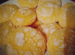 Una foto de Galletas craqueladas de limón 🍋✨