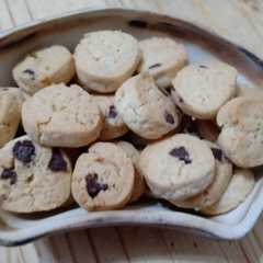 A picture of Mini galletas con chips de chocolate.