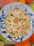 Fusilli cu pesto, roșii și parmezan