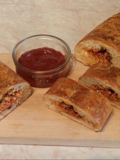 Csirkés stromboli recept fotója