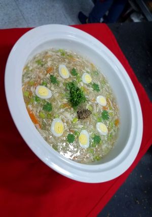 Hình của món Súp măng tây cua.