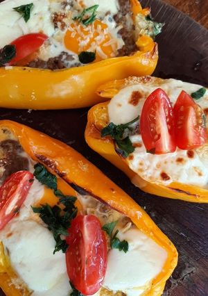 Una foto de Pimientos rellenos