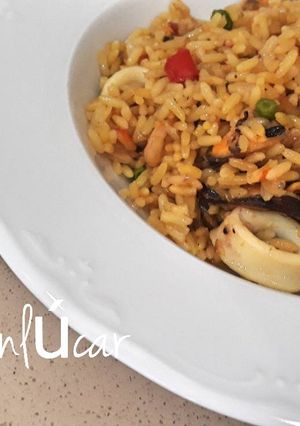Una foto de Arroz con marisco