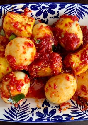 Foto resep Telor & Tahu Balado #simple #simpleasalways