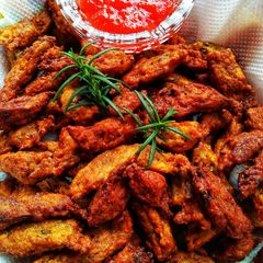 A picture of Zucchini fritters.