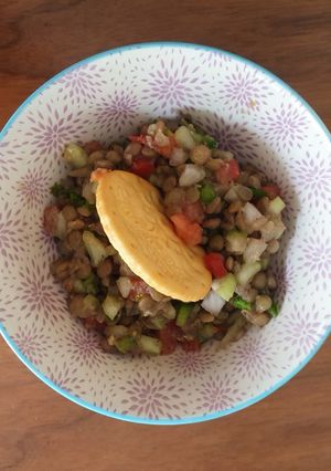 Una foto de Ceviche de lentejas